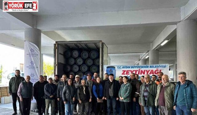 Yenipazar’da zeytinyağı bidonları üreticilere dağıtıldı