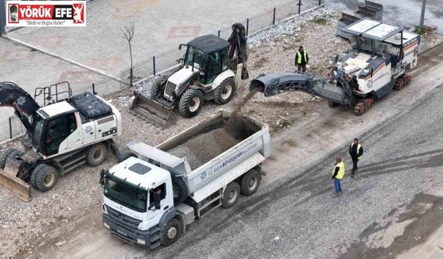 Karacasu Caddesi’nde kazı çalışmaları başladı