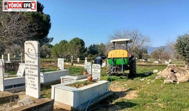 Karacasu’da mezarlar temizlendi