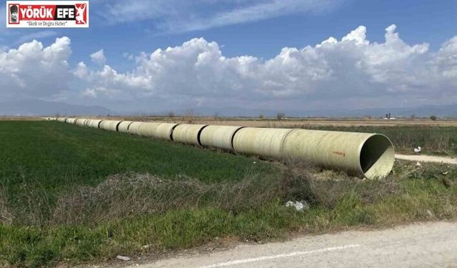 Koçarlı’daki sulama inşaatında çalışmalar sürüyor