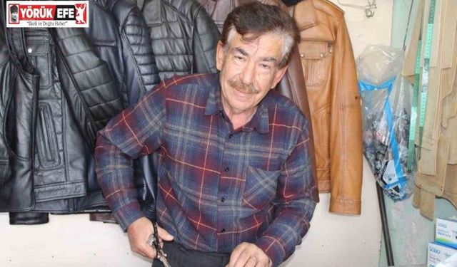 Topladığı ham deriler, elinde sanata dönüşüyor