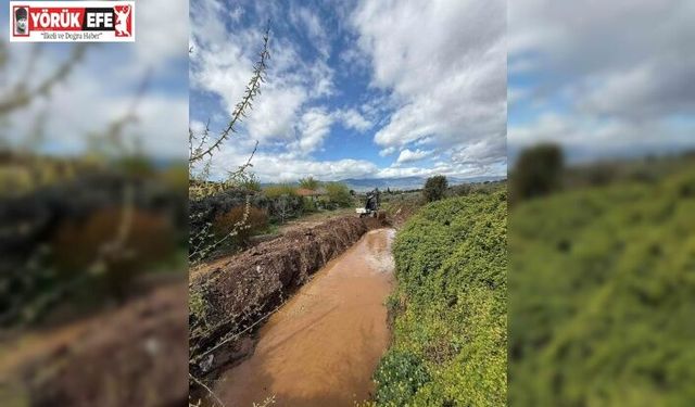 Karacasu’da dere yatakları temizleniyor