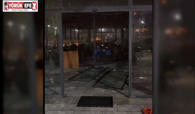 Koçarlı Millet Bahçesi fırtınada zarar gördü