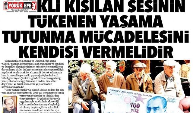 Emekli Kısılan Sesinin Tükenen Yaşama Tutunma Mücadelesini Kendisi Vermelidir