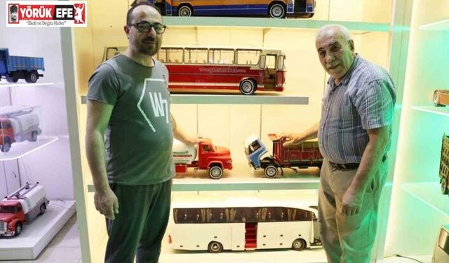 Hobisi ekmek kapısına dönüştü, el yapımı maket araçlar dünyaya açıldı