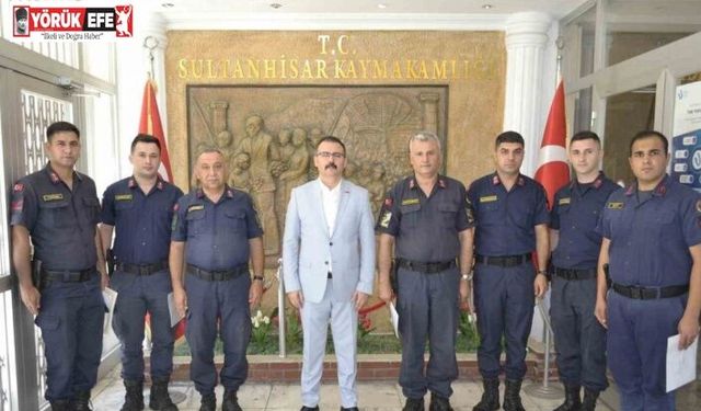 Kaymakam Ateş’ten jandarma personeline hizmet teşekkürü