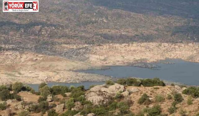 350 milyon metreküp depolama hacmine sahip Adnan Menderes Barajı’nda doluluk seviyesi yüzde 12’ye düştü