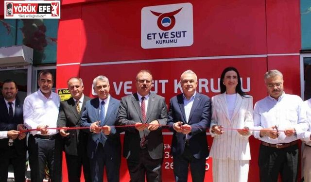 Aydın’ın ilk Et ve Süt Kurumu Mağazası İncirliova’da hizmete girdi