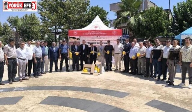 Köşk’te Akdeniz Meyve Sineği Tuzağı dağıtım töreni yapıldı