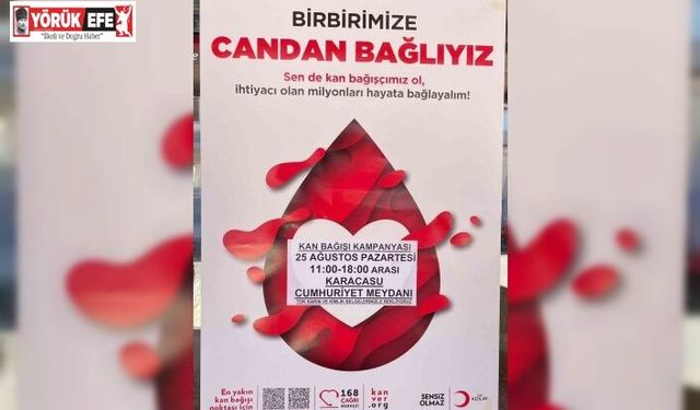 Karacasu’da kan bağışı kampanyası düzenlenecek