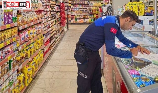 Köşk Belediyesi marketleri denetledi