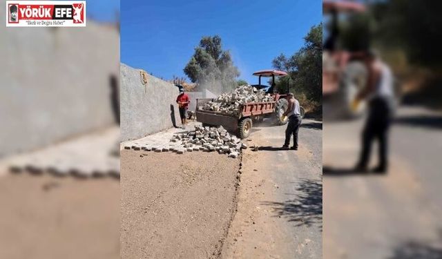 Sultanhisar’da yol genişletme çalışmaları sürüyor
