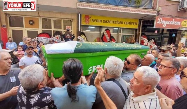 Aydınlı gazeteci Yazıcı’yı meslektaşları son yolculuğuna uğurladı