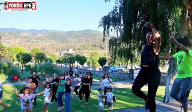 Çineli vatandaşlar güne zumba ile başladı