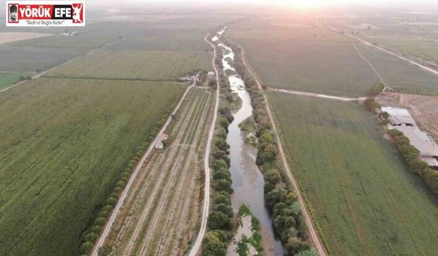 Menderes nehrinde kuraklığın etkileri sürüyor