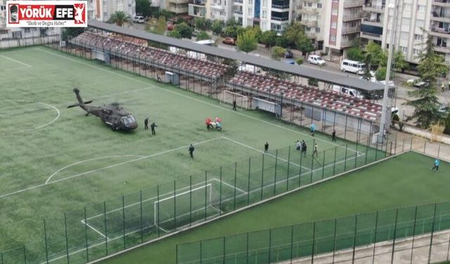 Aydın’da helikopterli kurtarma tatbikatı gerçeğini aratmadı: Tribün çökmesi senaryosunda zamanla yarıştılar