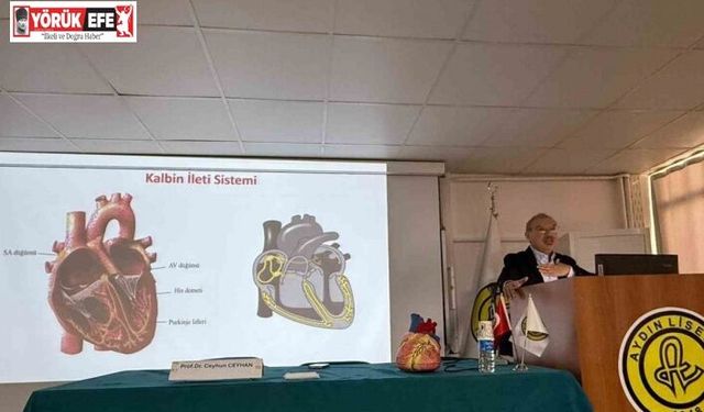 ADÜ’lü akademisyen Aydın Lisesi’nde öğrencilerle buluştu