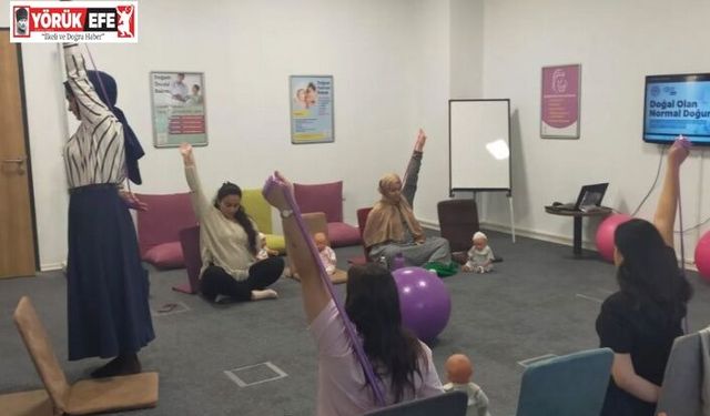 Anne adayları hem doğuma hem de bebek bakımına hazırlanıyor