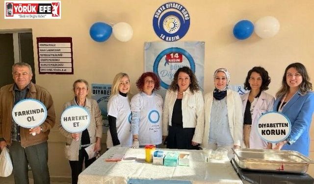 Aydın Devlet Hastanesi’nde vatandaşlar diyabete karşı bilgilendirildi