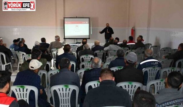 Yenipazar’da üreticiler şap hastalığıyla mücadele konusunda bilgilendirildi