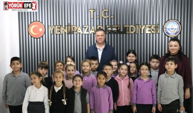 Başkan Ercan minik öğrencileri belediyede ağırladı