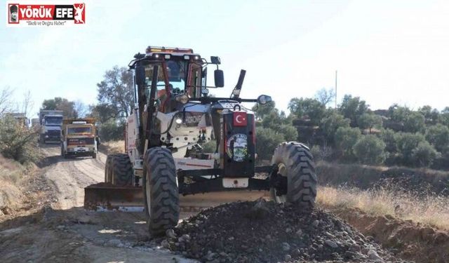 Bozdoğan Belediyesi yol çalışmalarına devam ediyor