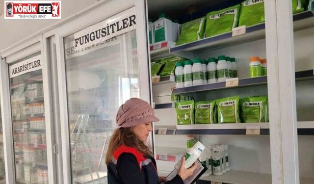Buharkent’te bitki koruma ve gübre bayilerine denetim