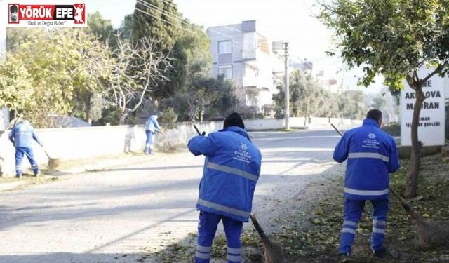 Çine’de sahaya inen ekipler temizlik ve bakım çalışması yaptı