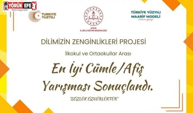 Dilimizin Zenginlikleri Projesi’nde en iyi cümle ve afişler belli oldu