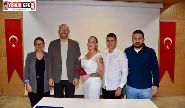 Germencik’te bir yılda 310 çift mutluluğa ‘evet’ dedi