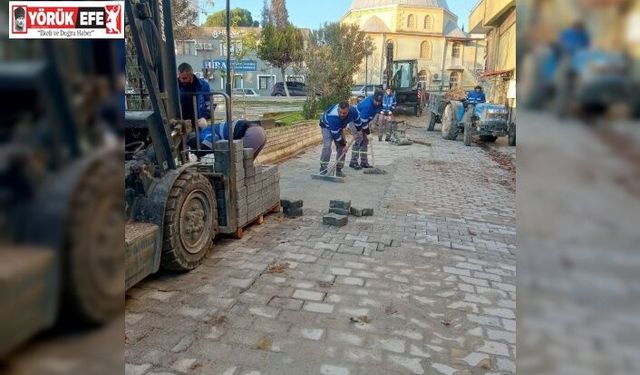 Germencik’te bozulan zeminler onarıldı