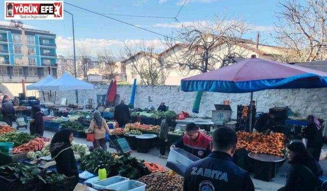 Ortaklar Semt Pazarı’nda gıda denetimi