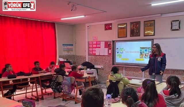 Salavatlı İlkokulu’nda öğrencilere gıda bilinci eğitimi