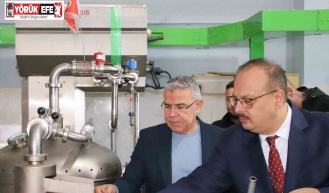 Vali Canbolat, Köşk’te zeytinyağı sıkım işletmelerinde incelemelerde bulundu