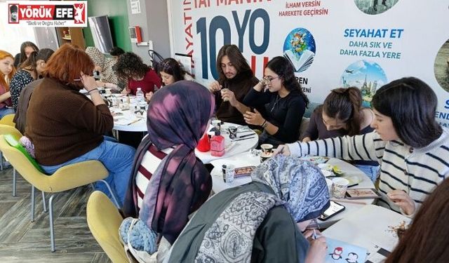 Yılın son resim atölyesi renkli anlara sahne oldu