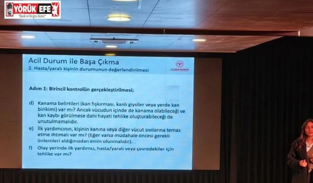 Germencik Belediyesi personeline ilk yardım eğitimi