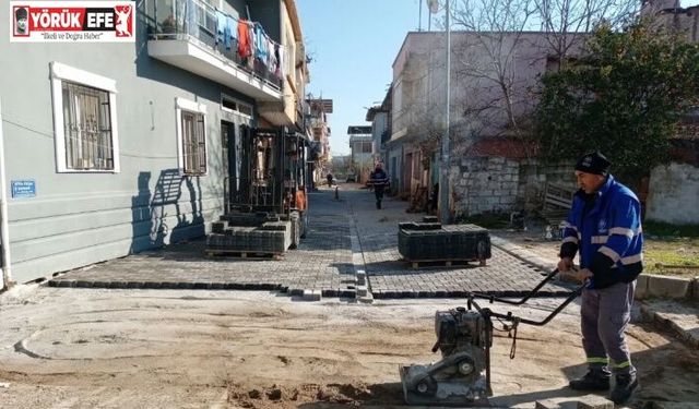 Germencik’te sokaklar yenileniyor