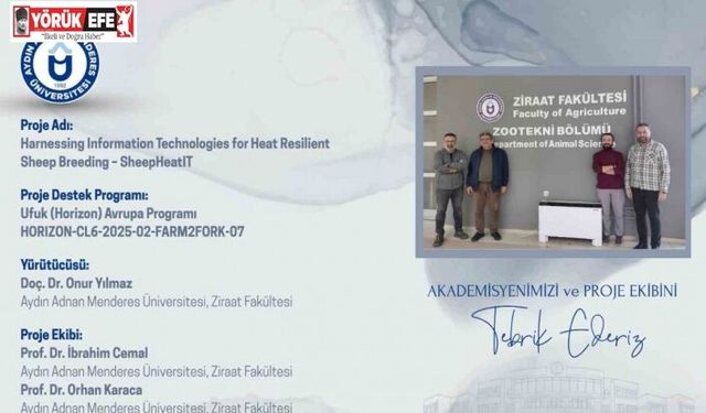 İklime dayanıklı koyunculuk projesiyle ADÜ, Türkiye’yi Avrupa’da temsil edecek