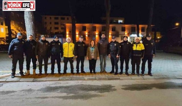 Kaymakam Doğru yeni yıla görevi başında girenleri unutmadı