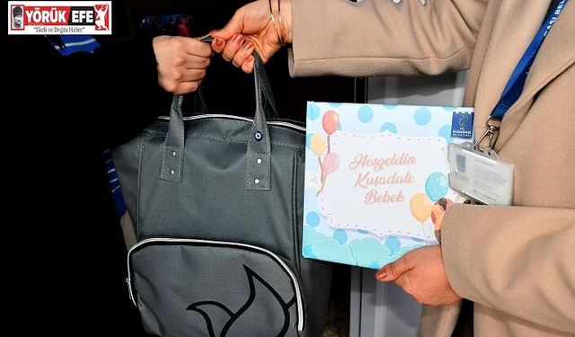 KUŞADASI BELEDİYESİ YENİ DOĞAN HEMŞEHRİLERİNİ ZİYARET ETMEYE DEVAM EDİYOR