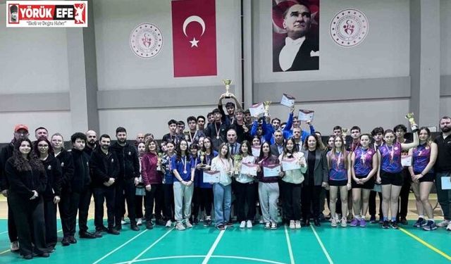Okul sporları karate  ve badminton il birinciliği müsabakaları tamamlandı