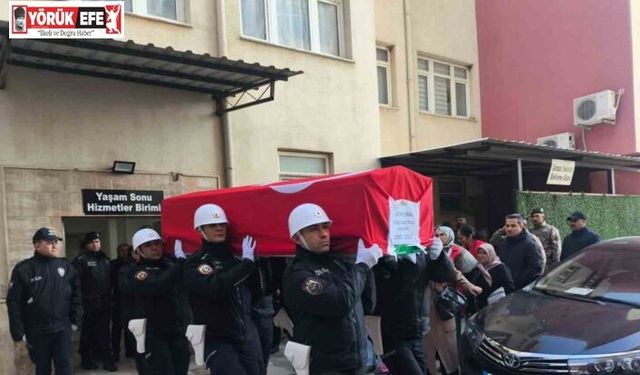 Şehit polis memuru Aydın’dan memleketine uğurlandı