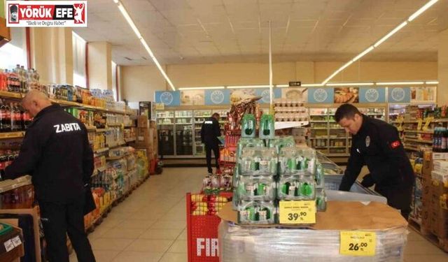 Sultanhisar’da zabıta ekipleri marketleri denetledi