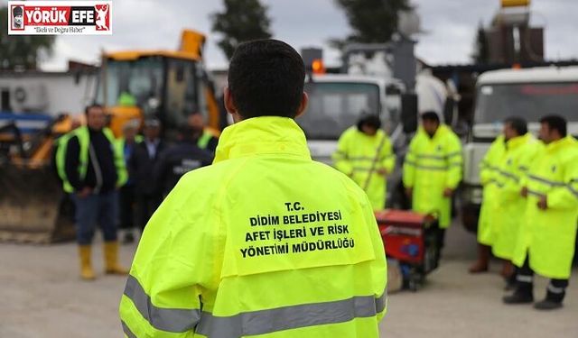 DİDİM BELEDİYESİ EKİPLERİ HER KOŞULDA GÖREV BAŞINDA