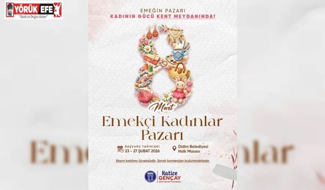 Didimli kadınlar ürünlerini halkla buluşturacak