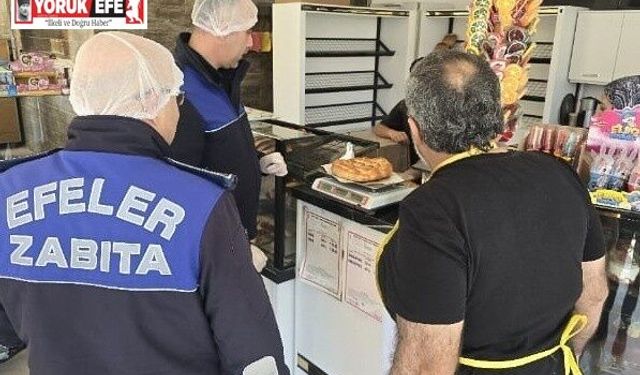 Efeler Belediyesi zabıta ekiplerinden gıda denetimi