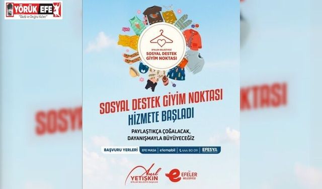 BAŞKAN YETİŞKİN İLE RAMAZAN’DA DAYANIŞMA’NIN ADI SOSYAL DESTEK GİYİM NOKTASI