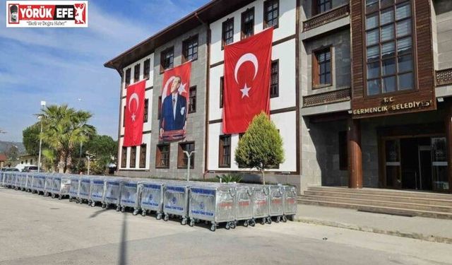 Germencik Belediyesi’nden çevre temizliğine 100 yeni çöp konteyneri