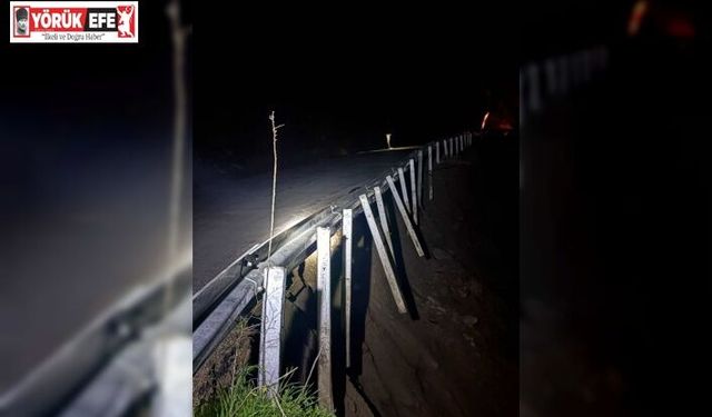 İncirliova’da yol çöktü, sürücülere uyarı yapıldı