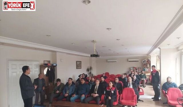 Üreticiler tarımsal risklere karşı bilgilendirildi